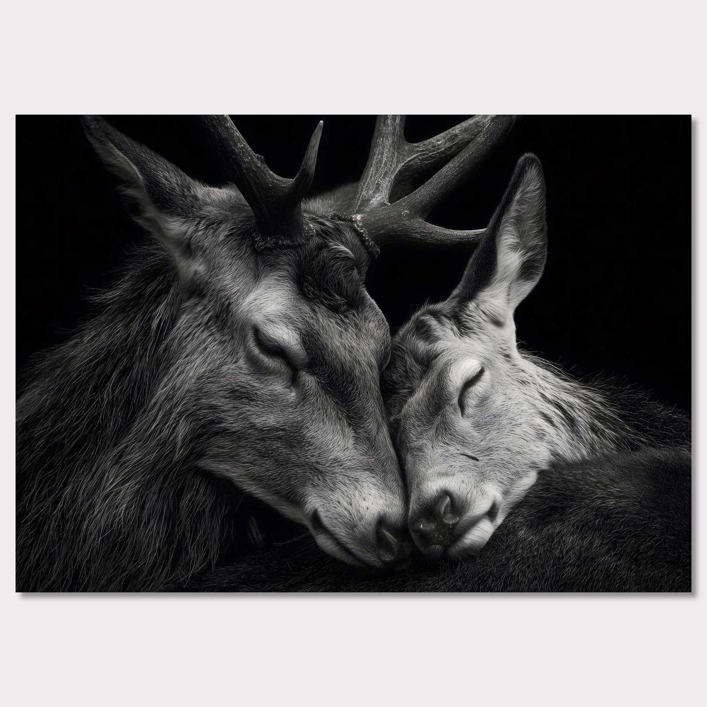 Poster titled 'The tenderness of deer' from ArtDarts