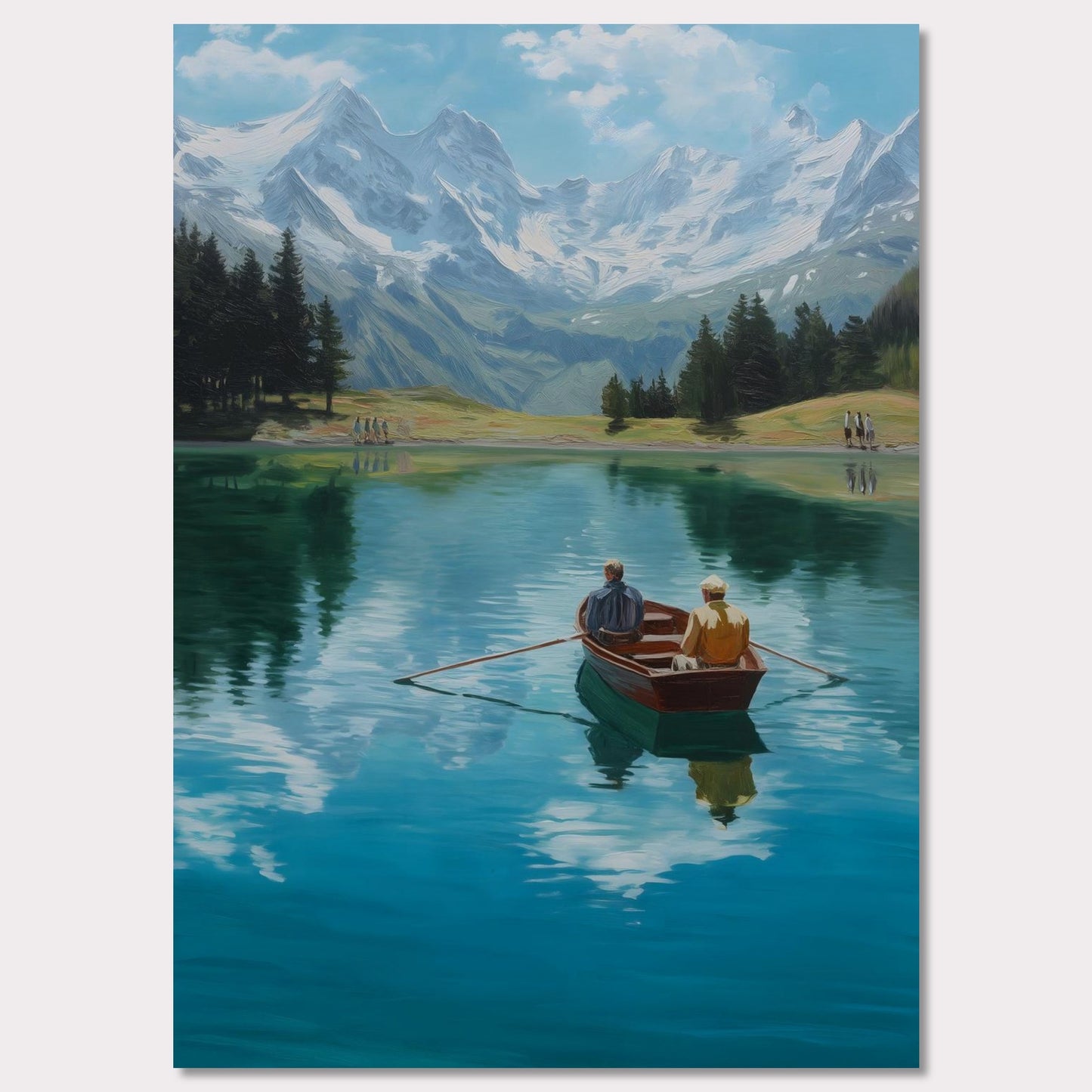 Poster titled 'Alps Rowing' from ArtDarts