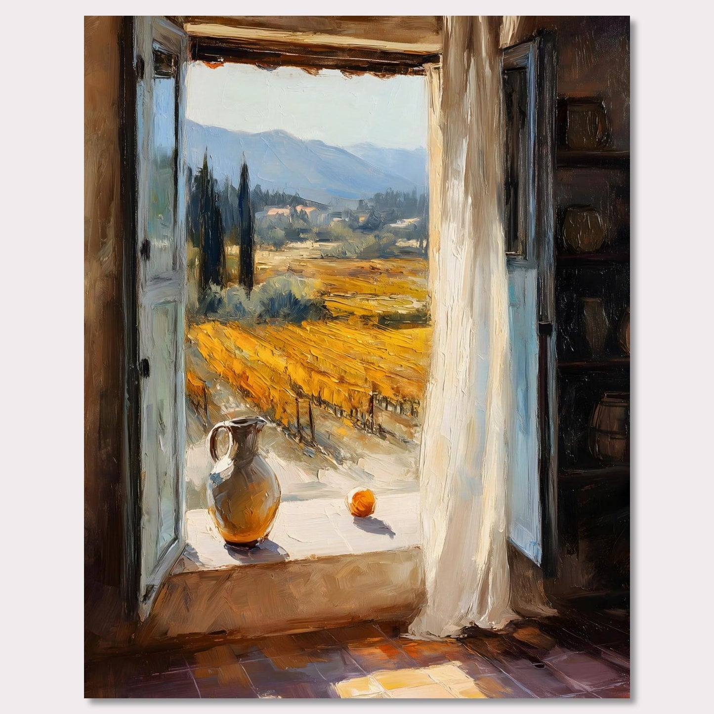 Poster titled 'Window to the Vines' from ArtDarts
