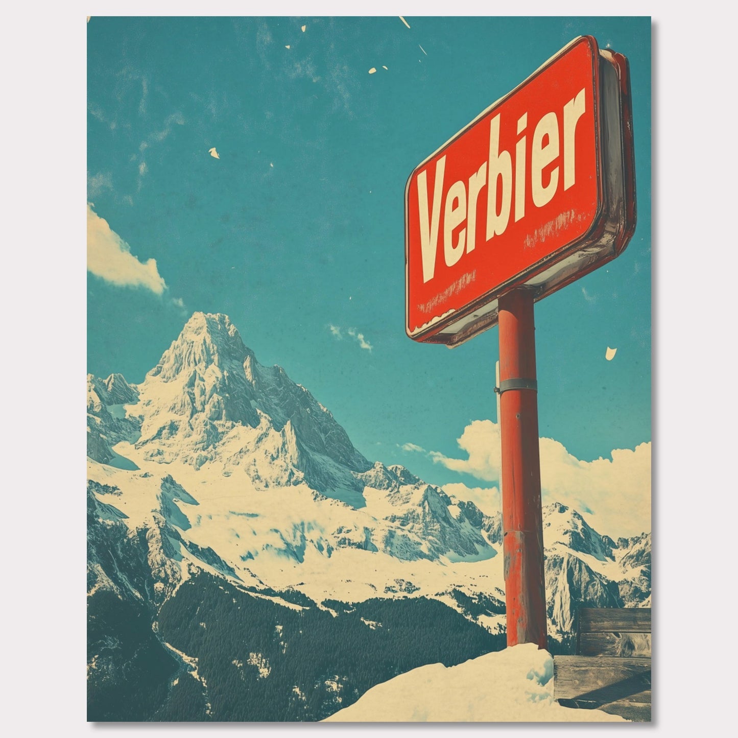 Poster titled 'Verbier - Mountain Escape' from ArtDarts