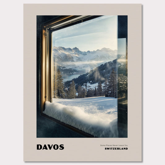 Poster titled 'DAVOS. Some Places Never Leave You' from ArtDarts