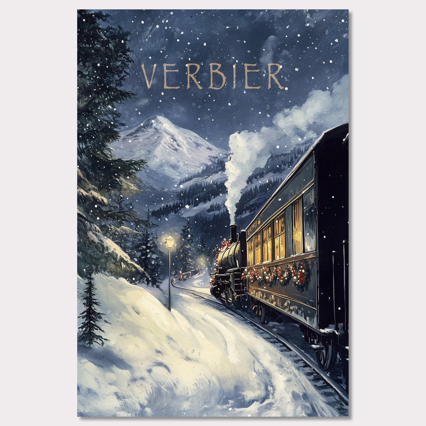 Poster titled 'Winter Journey' from ArtDarts