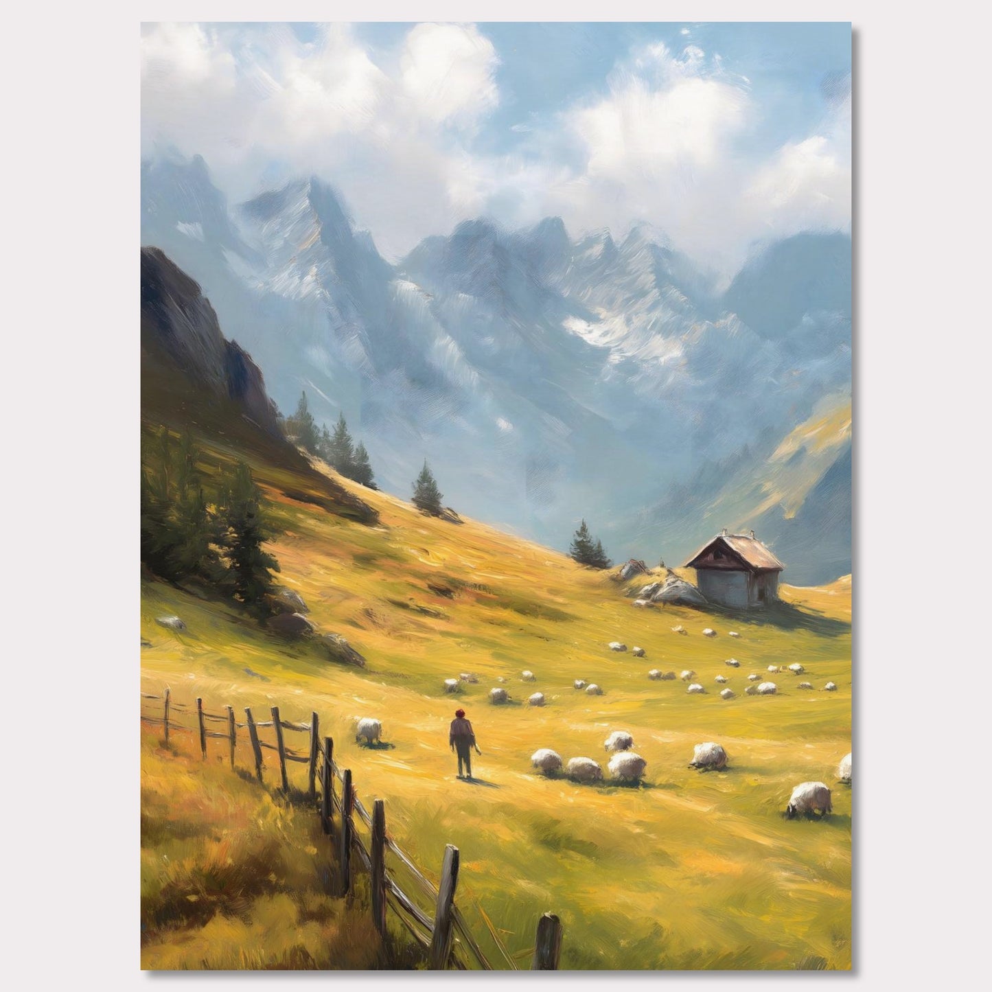 Poster titled 'Alps Morning' from ArtDarts