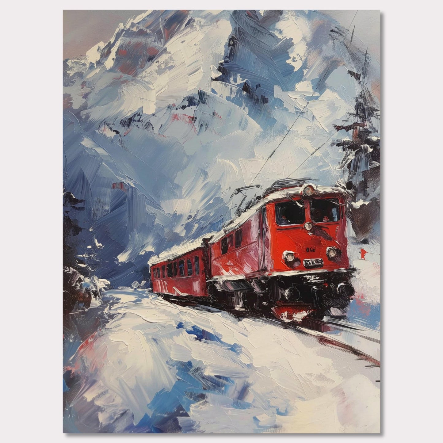 Poster titled 'Train on Vacation Poster' from ArtDarts