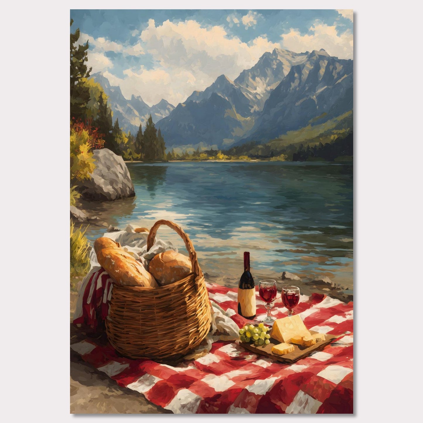Poster titled 'Alps Picnic' from ArtDarts
