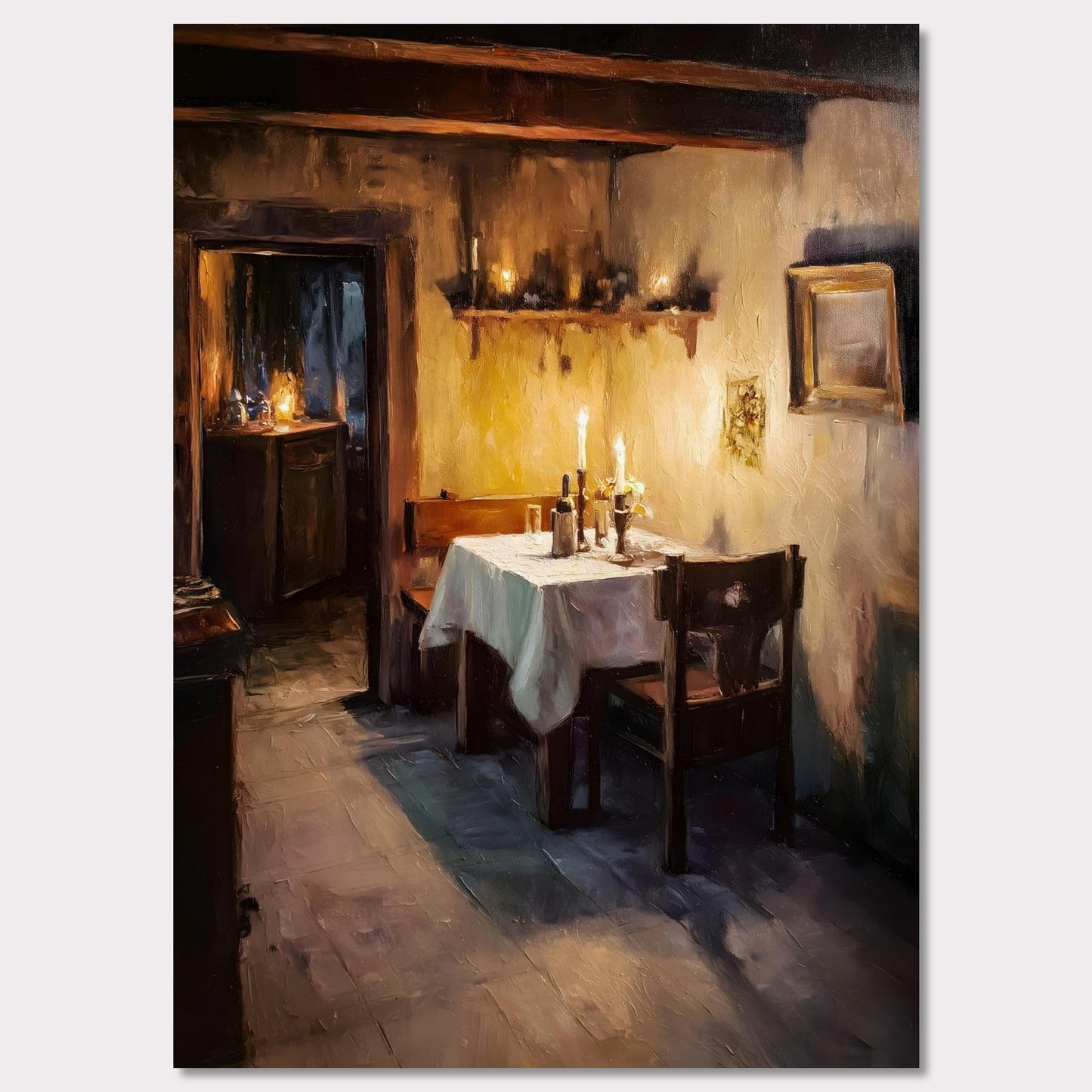 Poster titled 'Alps Candlelight' from ArtDarts
