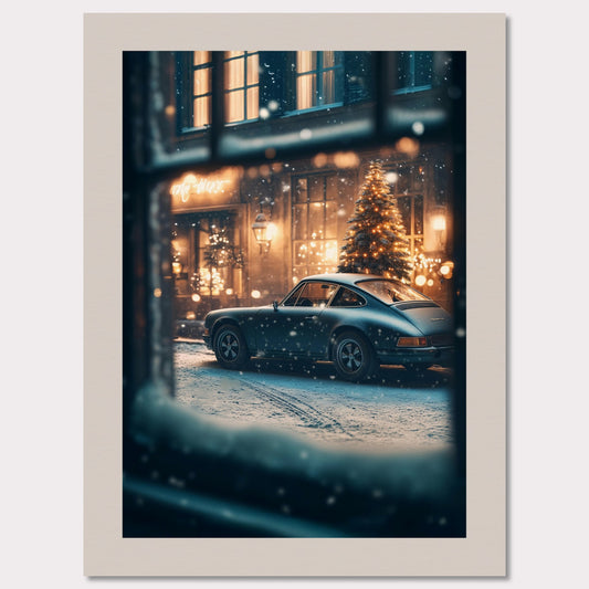 Poster titled 'Christmas Charm - Alpine Window' from ArtDarts