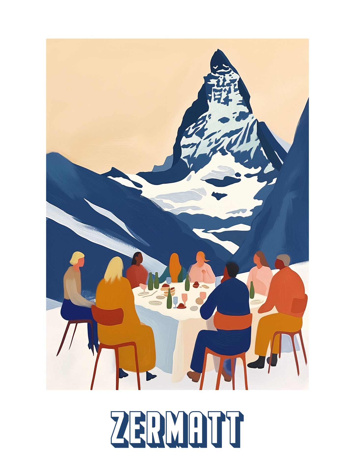 Poster titled 'Meeting in Zermatt' from ArtDarts