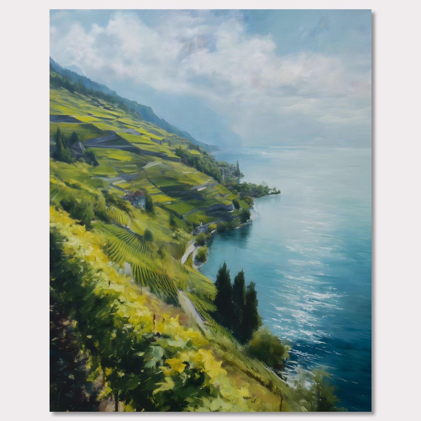 Poster titled 'Lavaux Shoreline' from ArtDarts
