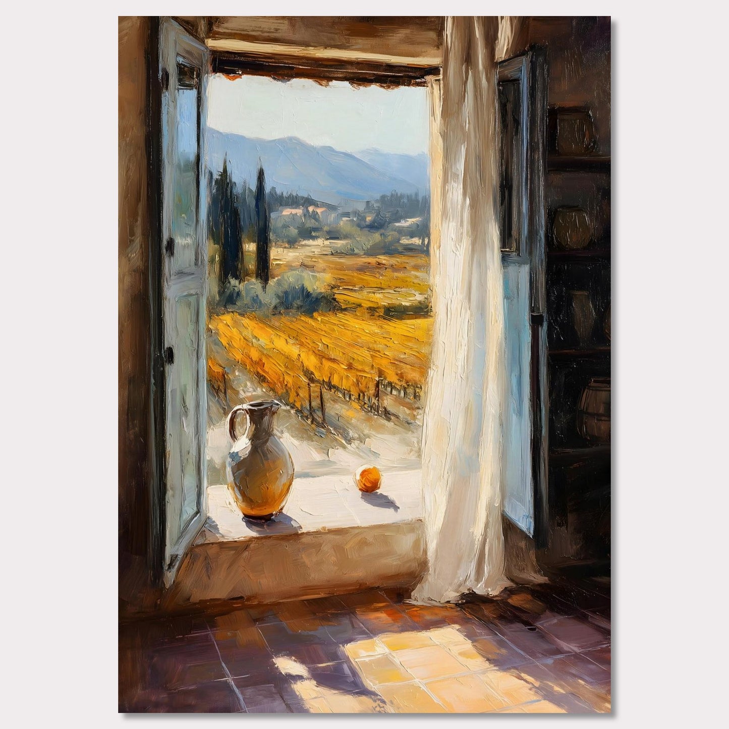 Poster titled 'Window to the Vines' from ArtDarts
