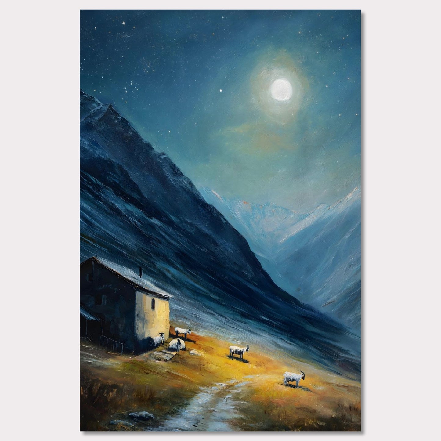 Poster titled 'Alps Afterglow' from ArtDarts
