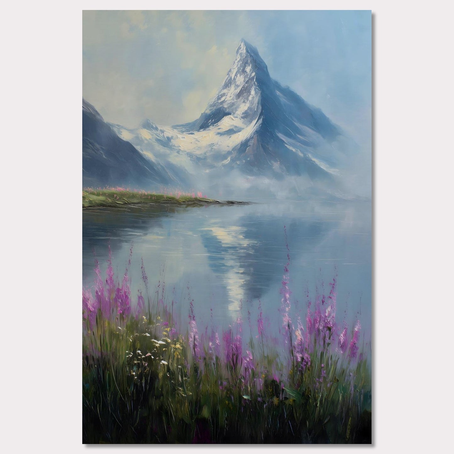 Poster titled 'Matterhorn & Fireweed' from ArtDarts