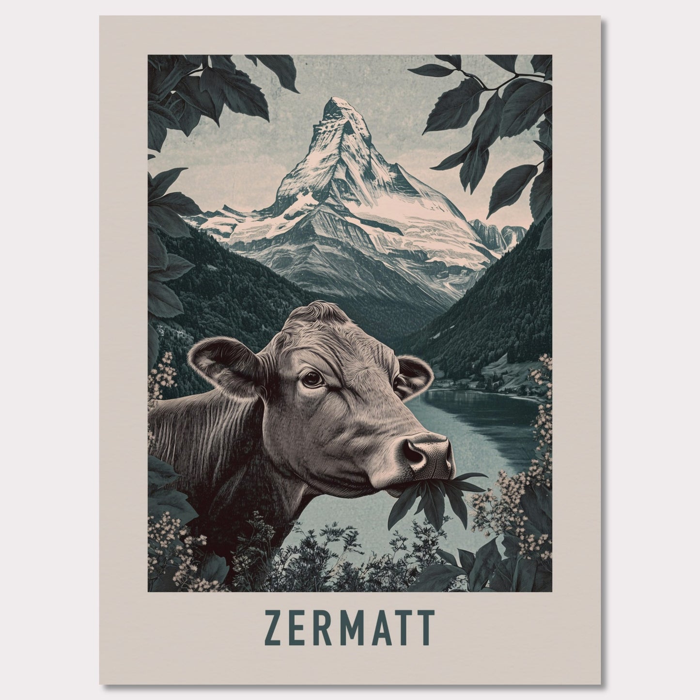 Poster titled 'The Essence of Zermatt' from ArtDarts