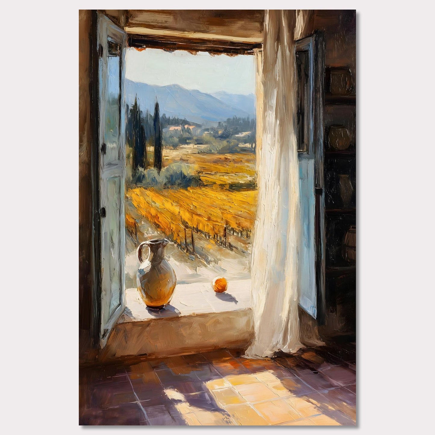 Poster titled 'Window to the Vines' from ArtDarts