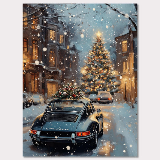 Poster titled 'Christmas Drive - Holiday Joyride' from ArtDarts