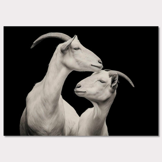 Poster titled 'The elegance of goats' from ArtDarts