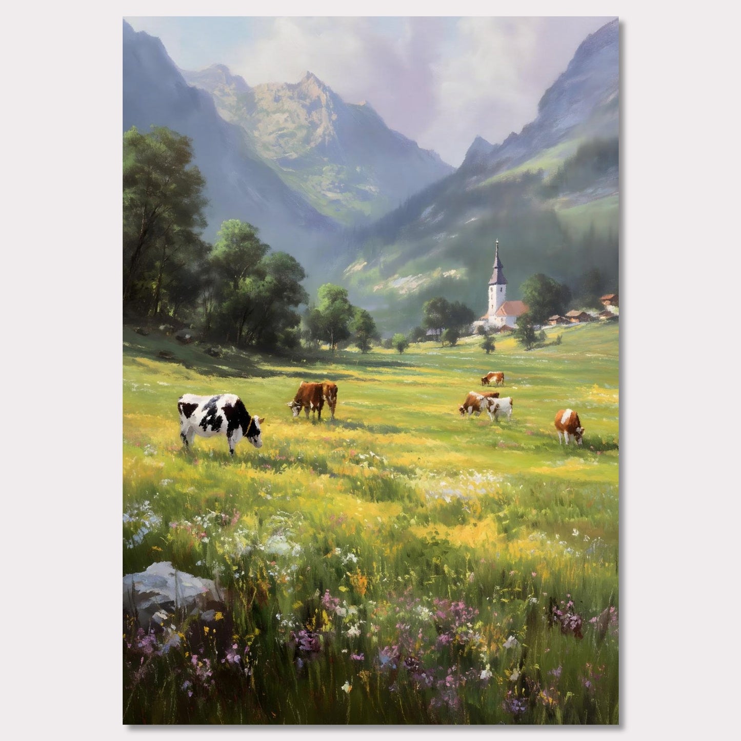 Poster titled 'Alps Bellfield' from ArtDarts