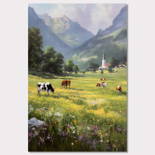 Poster titled 'Alps Bellfield' from ArtDarts