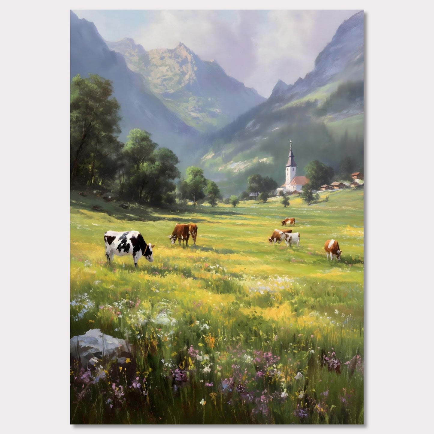 Poster titled 'Alps Bellfield' from ArtDarts