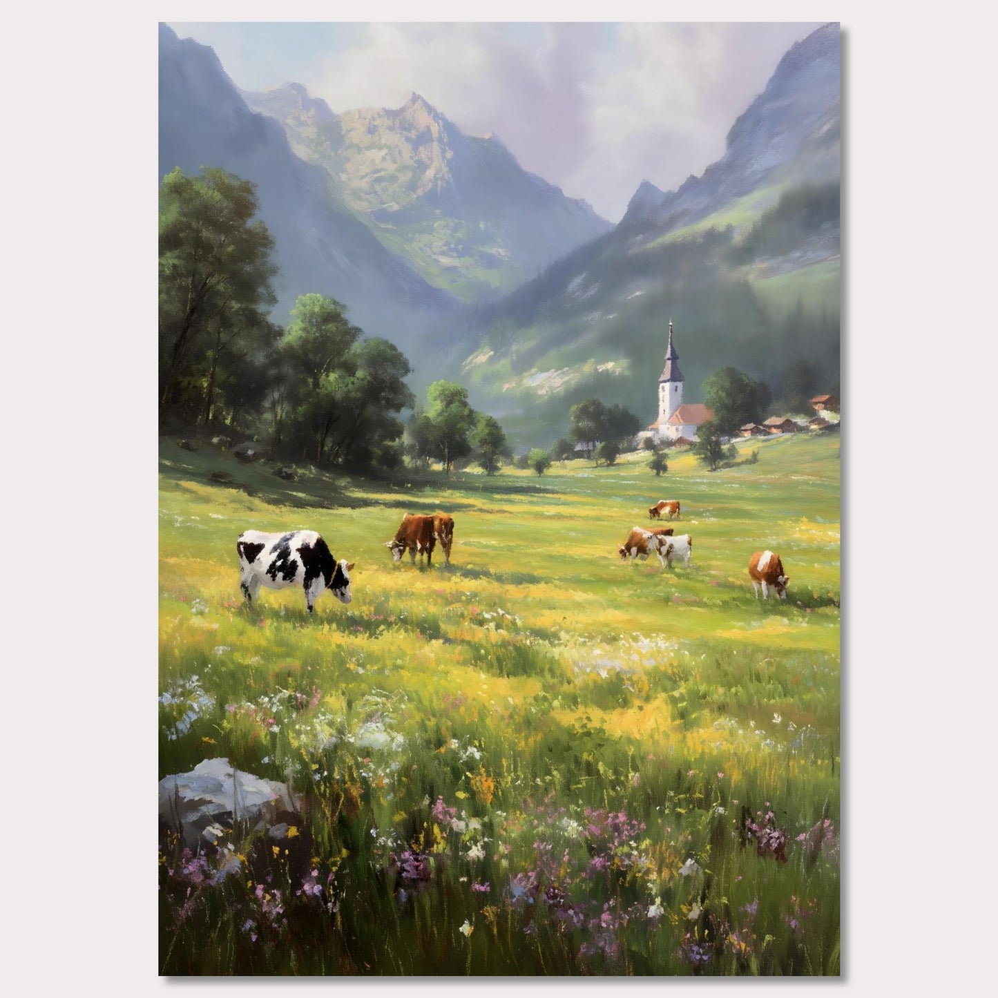 Poster titled 'Alps Bellfield' from ArtDarts
