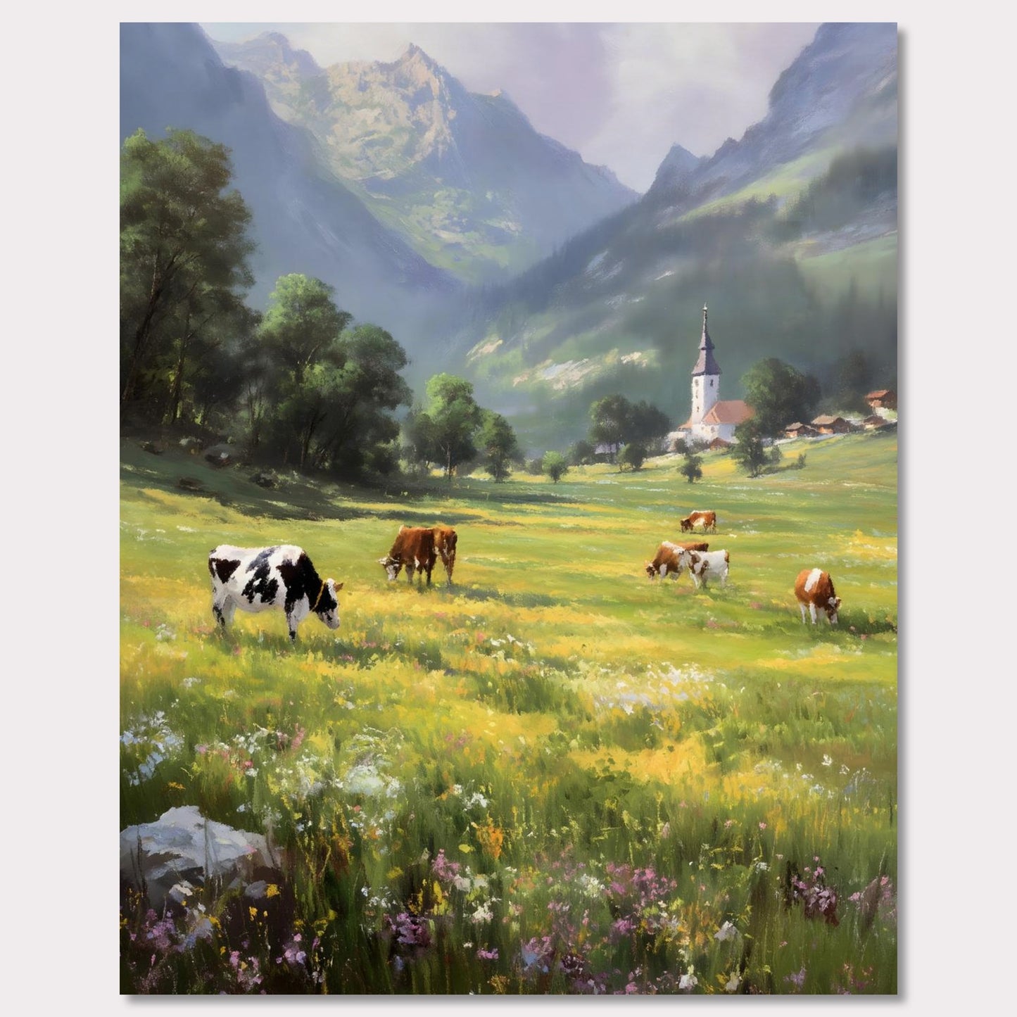 Poster titled 'Alps Bellfield' from ArtDarts