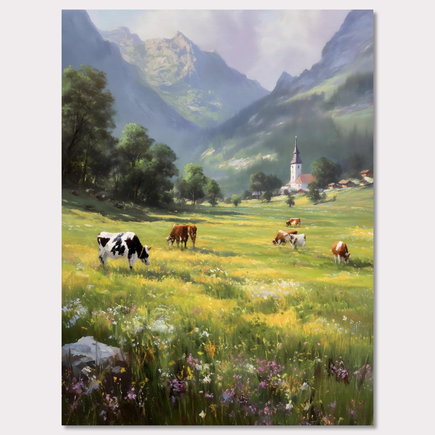 Poster titled 'Alps Bellfield' from ArtDarts