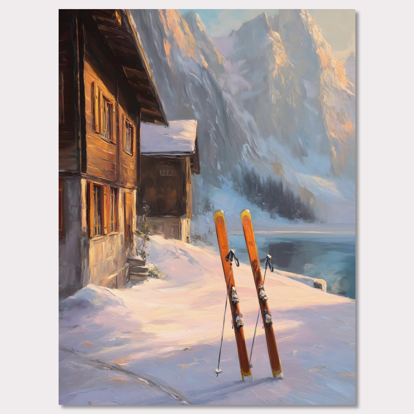 Poster titled 'Alps Glow' from ArtDarts