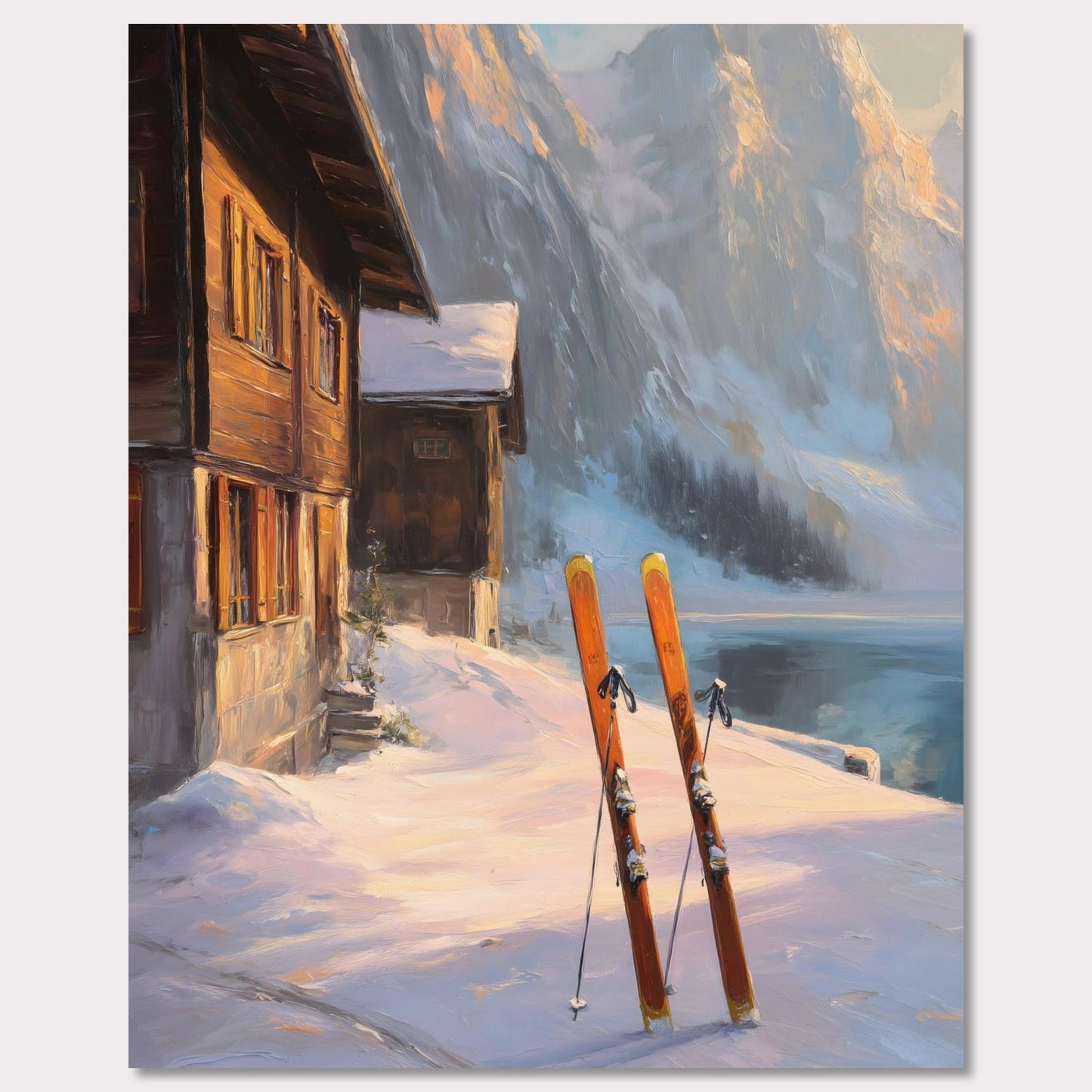 Poster titled 'Alps Glow' from ArtDarts