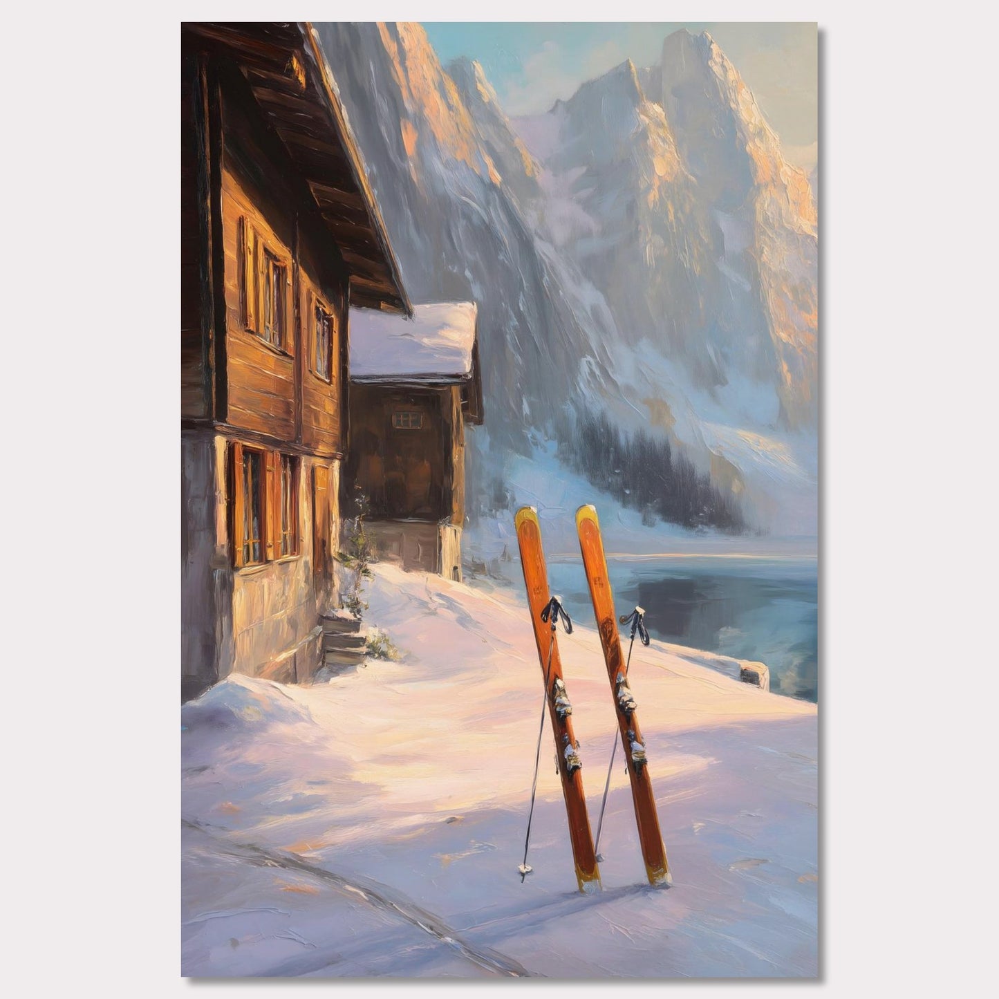 Poster titled 'Alps Glow' from ArtDarts