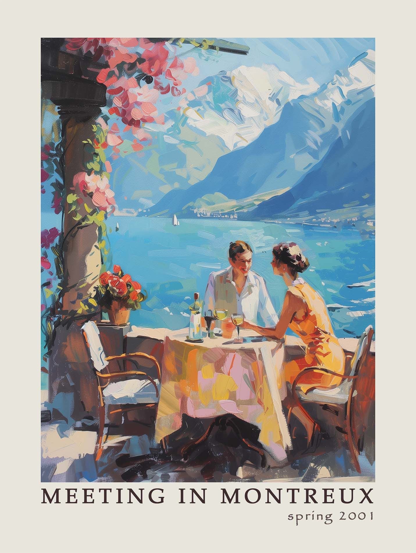 Poster titled 'Meeting in Montreux Poster' from ArtDarts