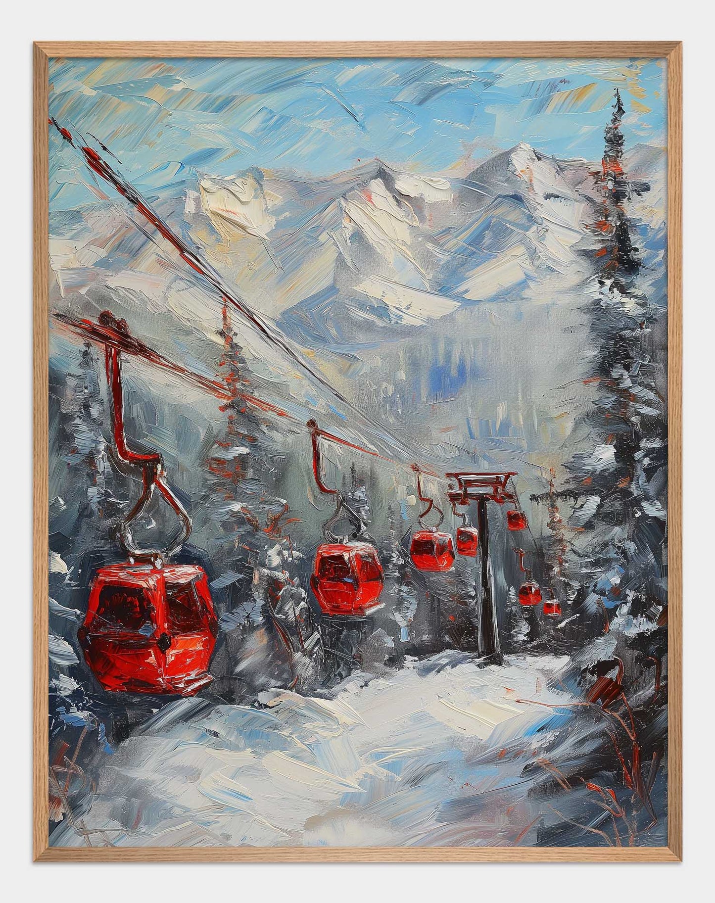 Poster titled 'Caravan to the mountains Poster' from ArtDarts
