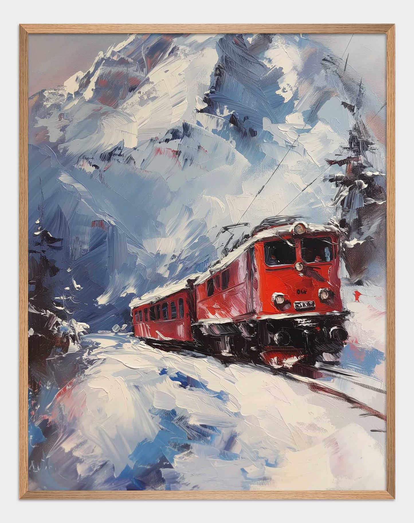 Poster titled 'Train on Vacation Poster' from ArtDarts
