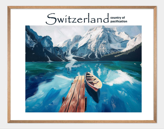 Poster titled 'Peace in Switzerland Poster' from ArtDarts