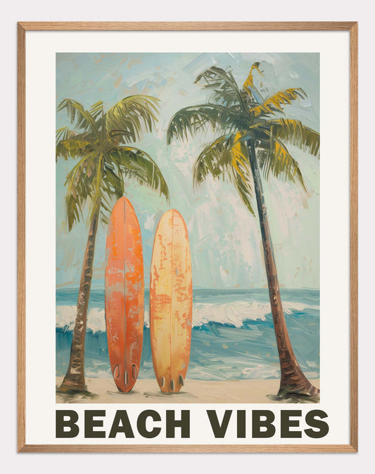 Poster titled 'Beach Vibes Poster' from ArtDarts