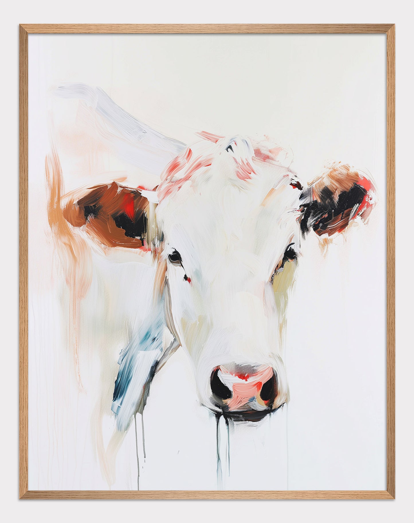Poster titled 'Albino Cow Poster' from ArtDarts