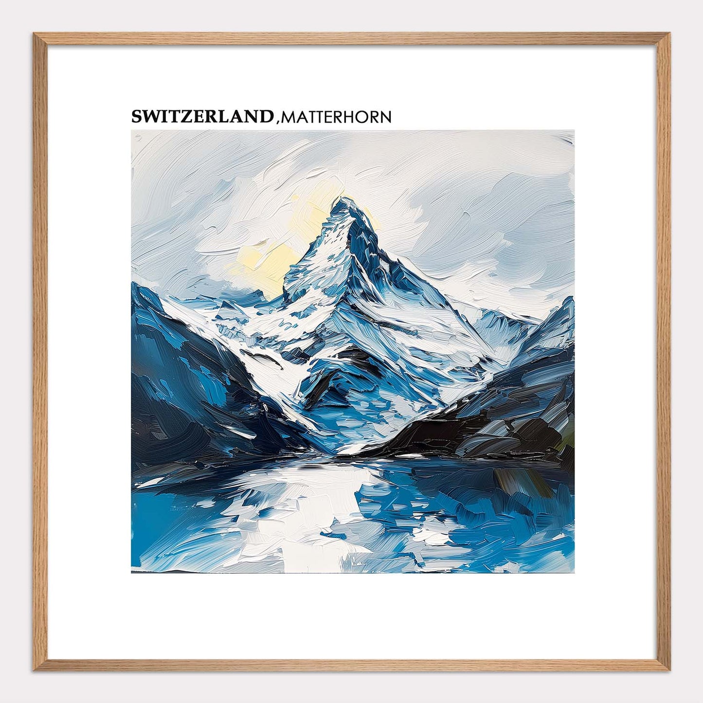 Poster titled 'River at the Matterhorn Poster' from ArtDarts