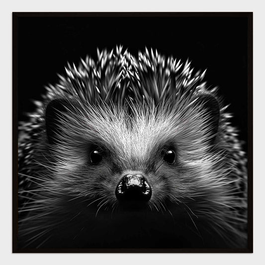 Poster titled 'Portrait of a hedgehog Poster' from ArtDarts