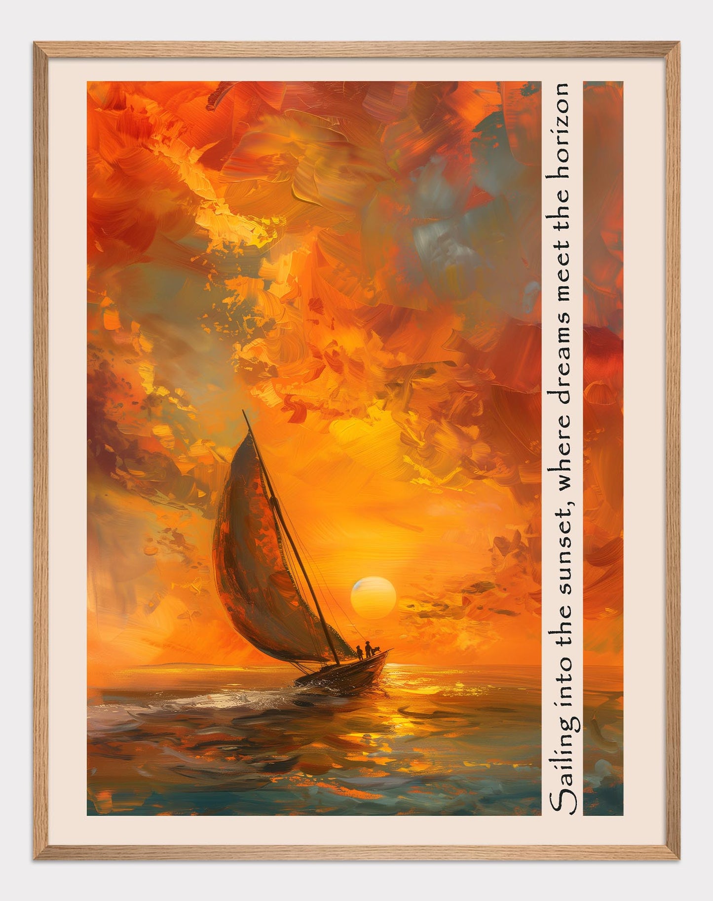 Poster titled 'To dreams beyond the horizon Poster' from ArtDarts