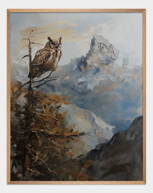Poster titled 'Owl on top Poster' from ArtDarts
