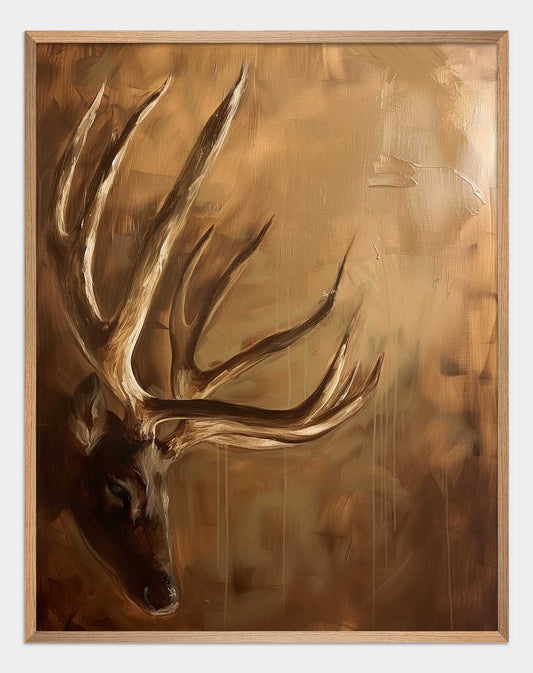 Poster titled 'Deer and Antlers Poster' from ArtDarts