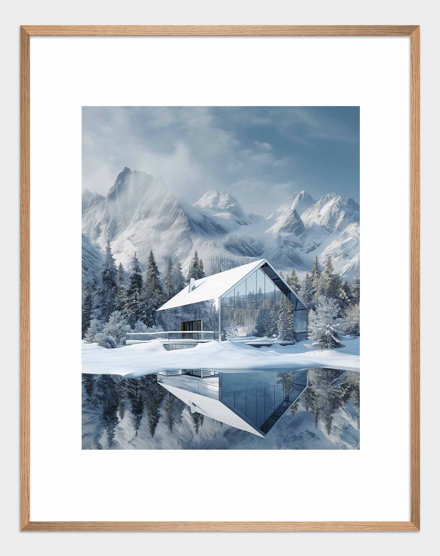 Poster titled 'Glass House Poster' from ArtDarts