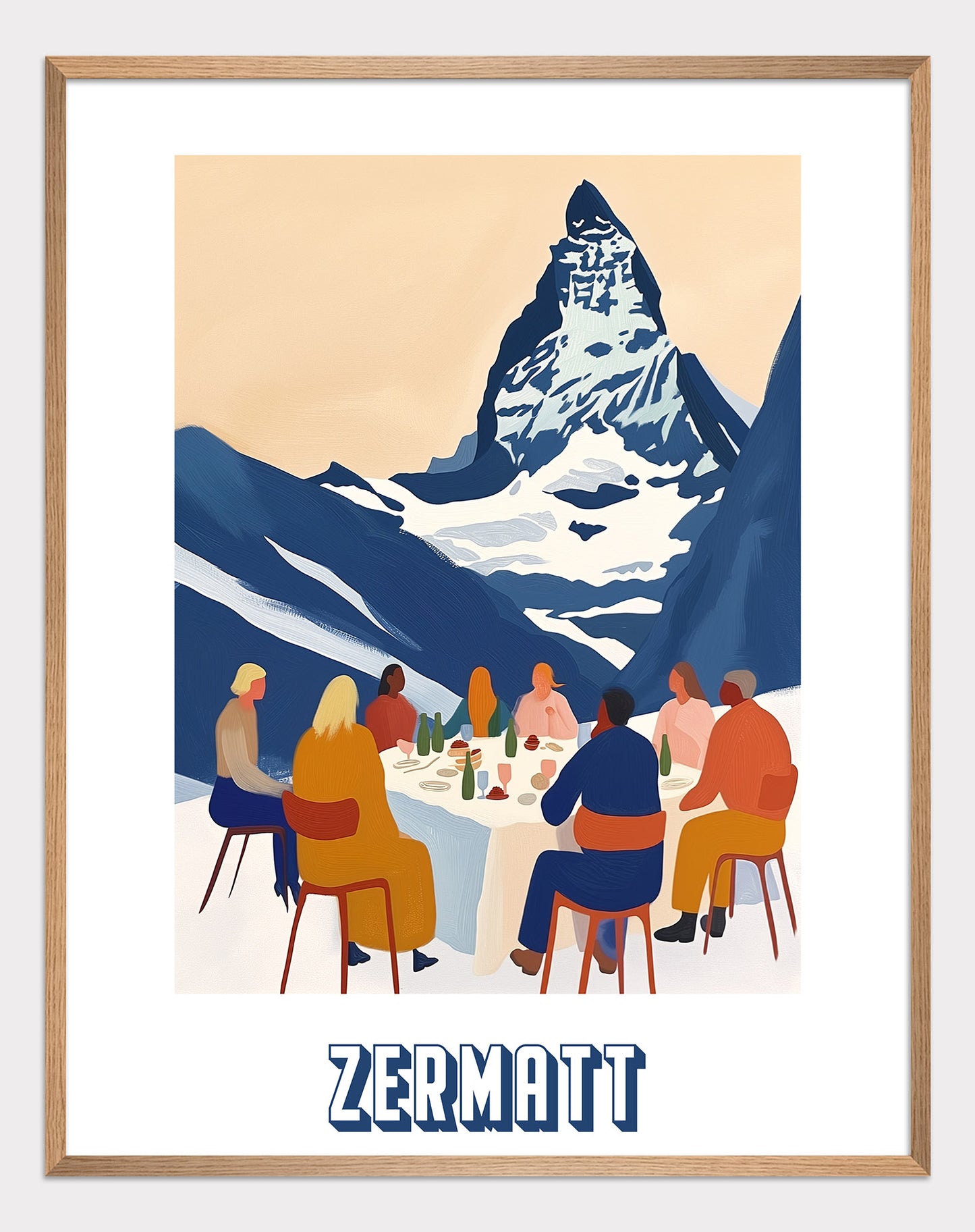 Poster titled 'Meeting in Zermatt' from ArtDarts