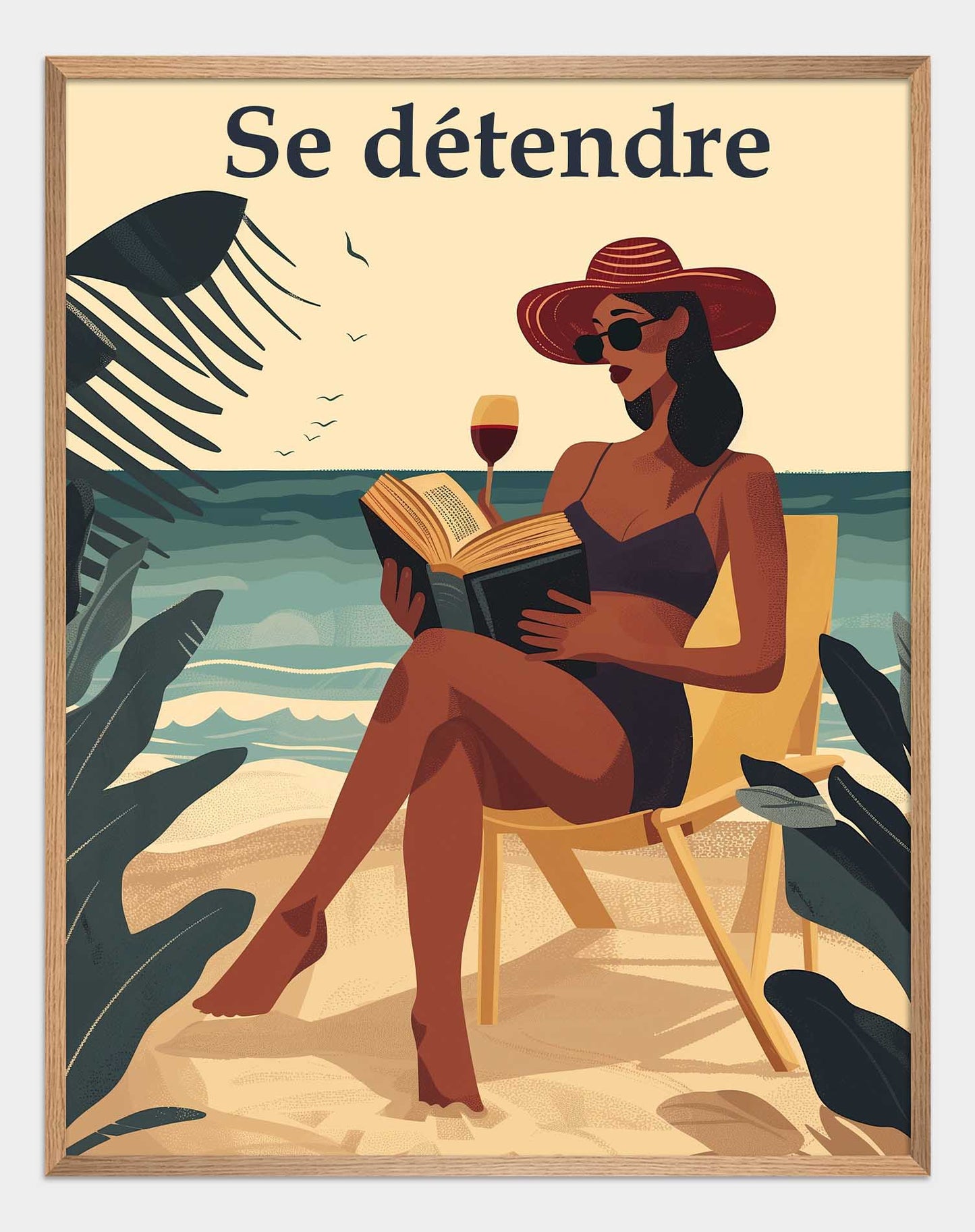 Poster titled 'Relax on the beach Poster' from ArtDarts