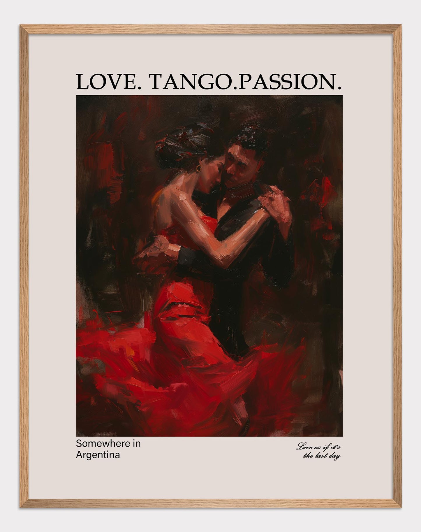 Poster titled 'Love.Tango.Passion. Poster' from ArtDarts