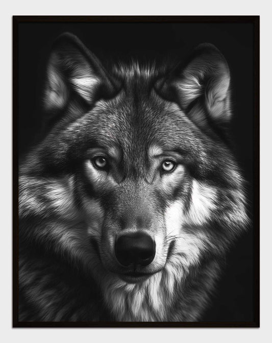 Poster titled 'Wolf in front Poster' from ArtDarts