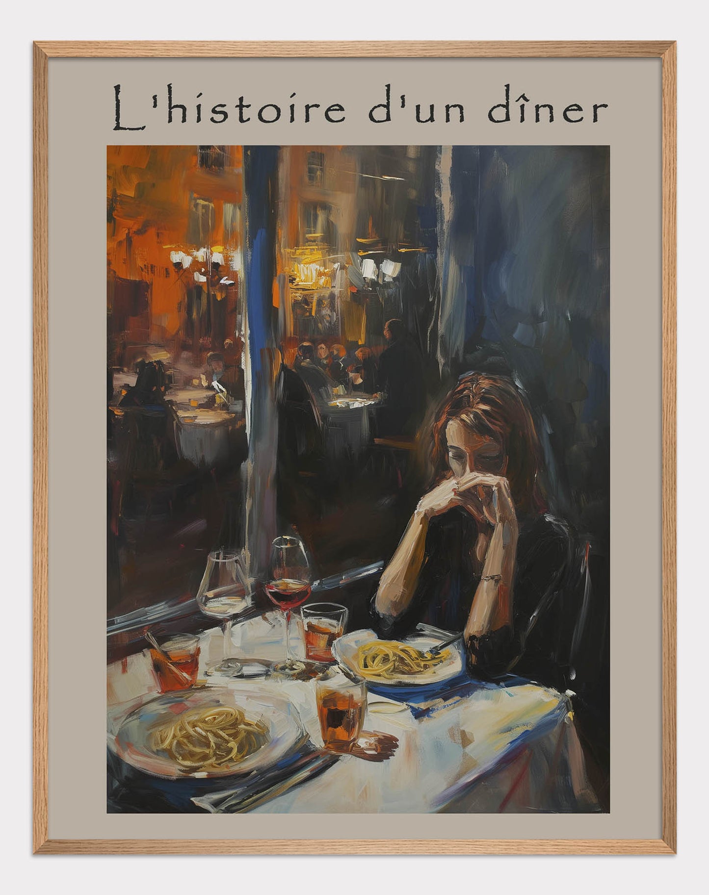 Poster titled 'The Story of One Dinner Poster' from ArtDarts