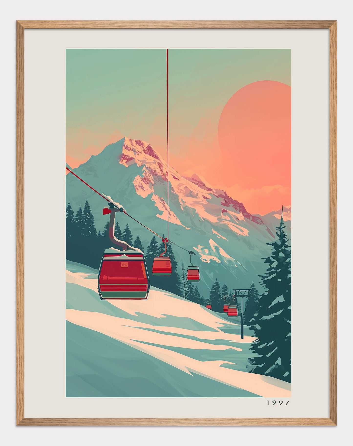 Poster titled 'Lift at Dawn Poster' from ArtDarts