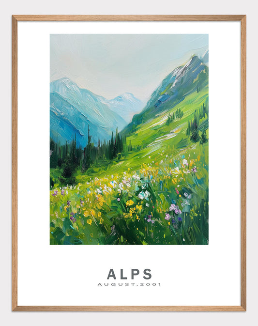 Poster titled 'Alpine landscape 2001 Poster' from ArtDarts