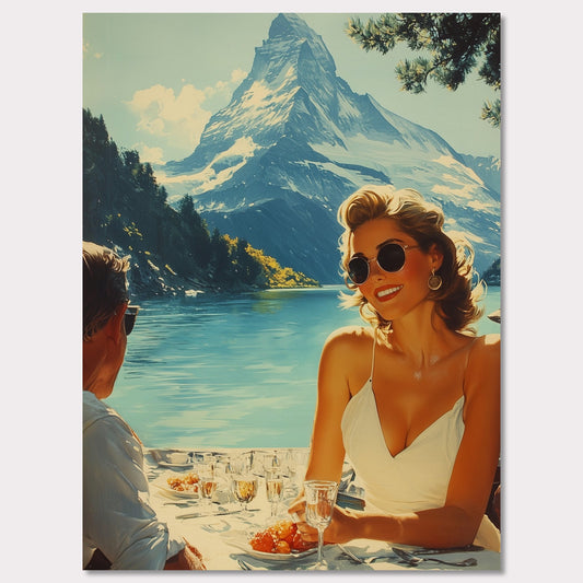 Poster titled 'Under the Sun of the Matterhorn' from ArtDarts