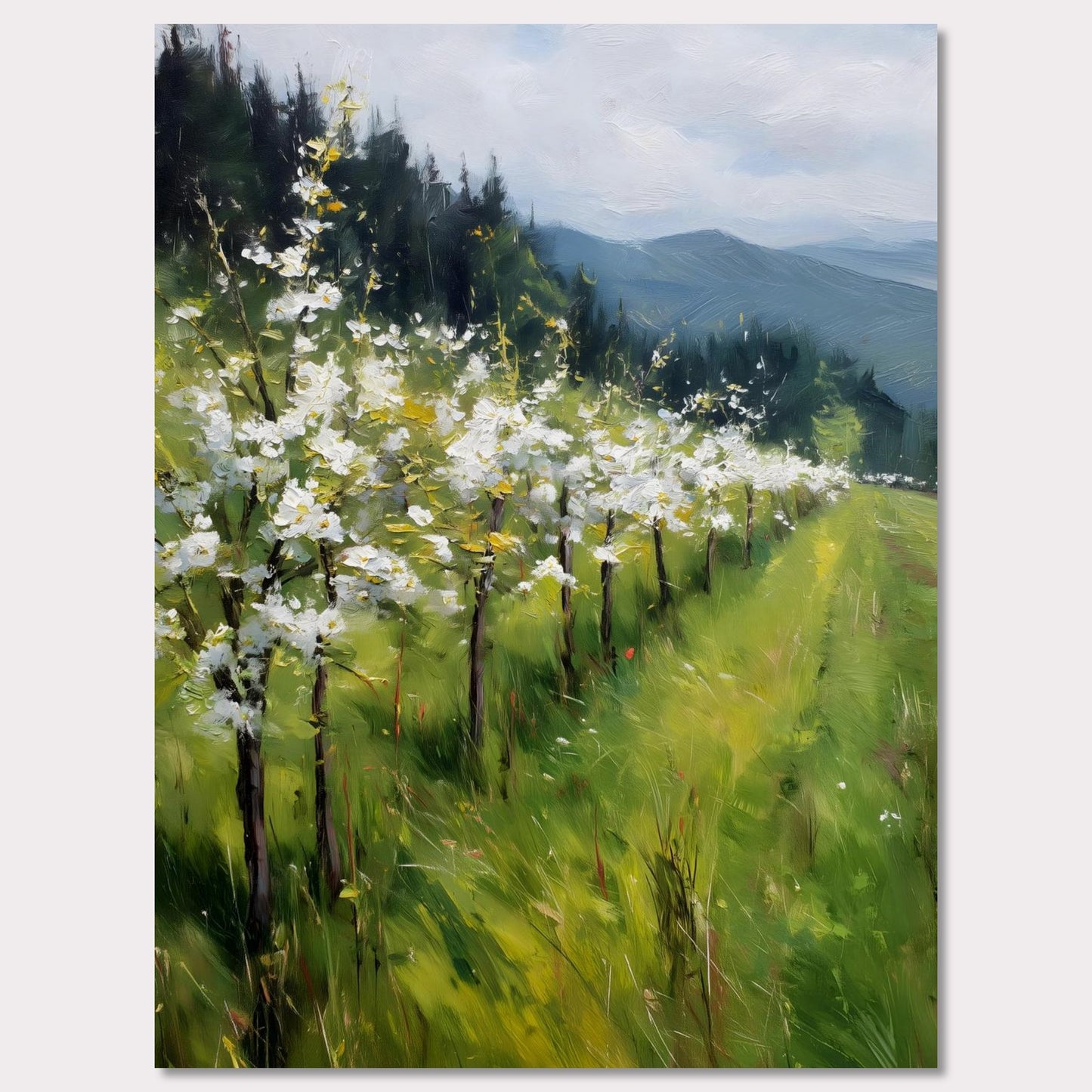 Poster titled 'Alps Blossom' from ArtDarts